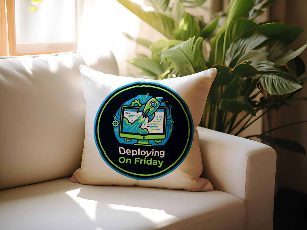 Tech Guy Pillow Deploying On Friday Fun Decor Cushion