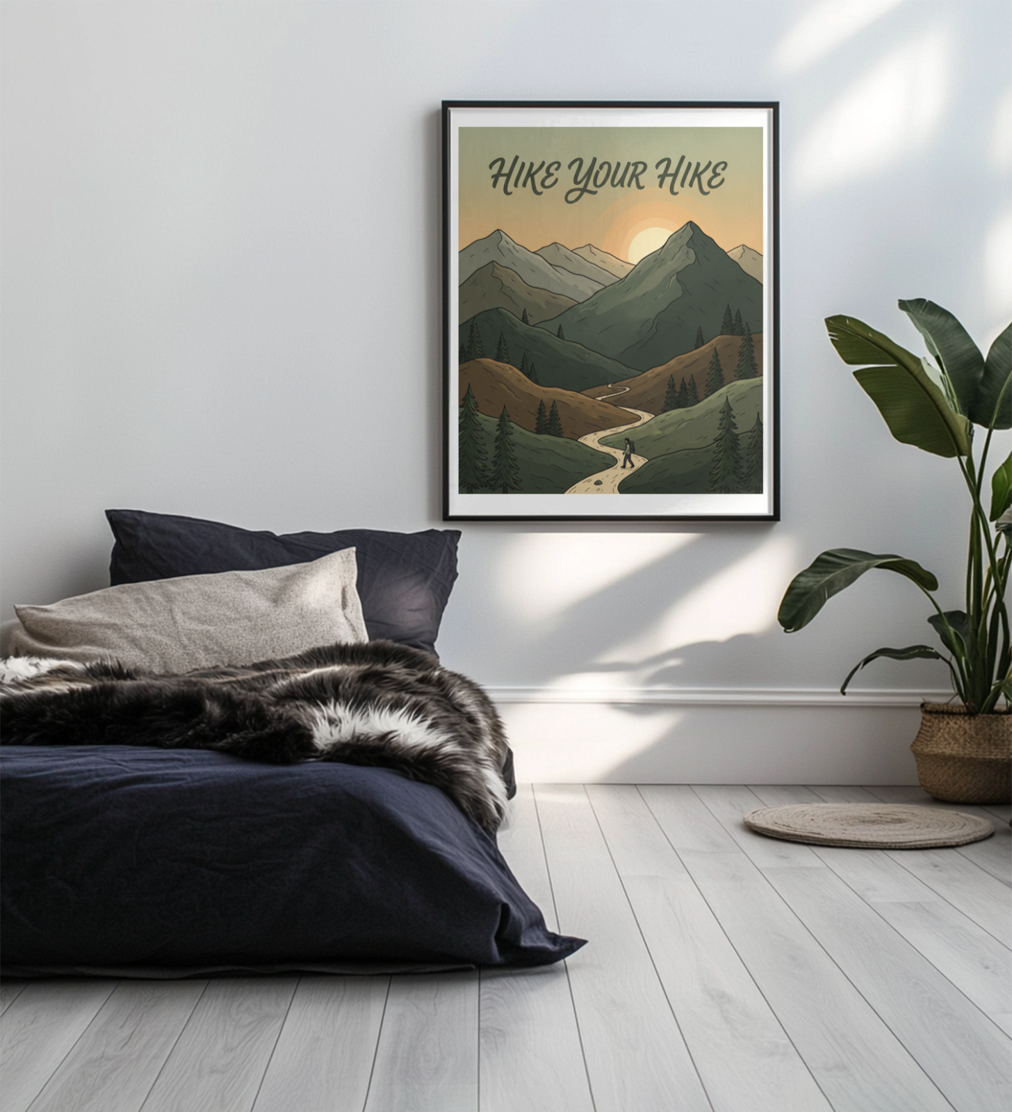 Gifts for hikers: Hike your hike Poster Wall Art Decor