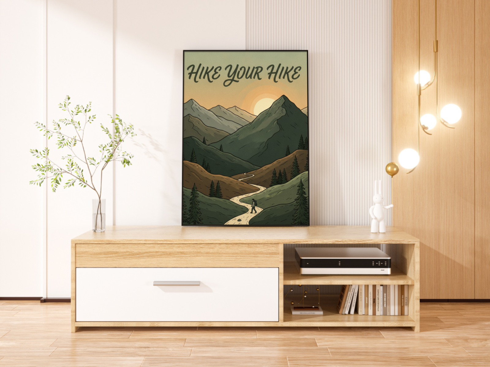 Gifts for hikers: Hike your hike Poster Wall Art Decor