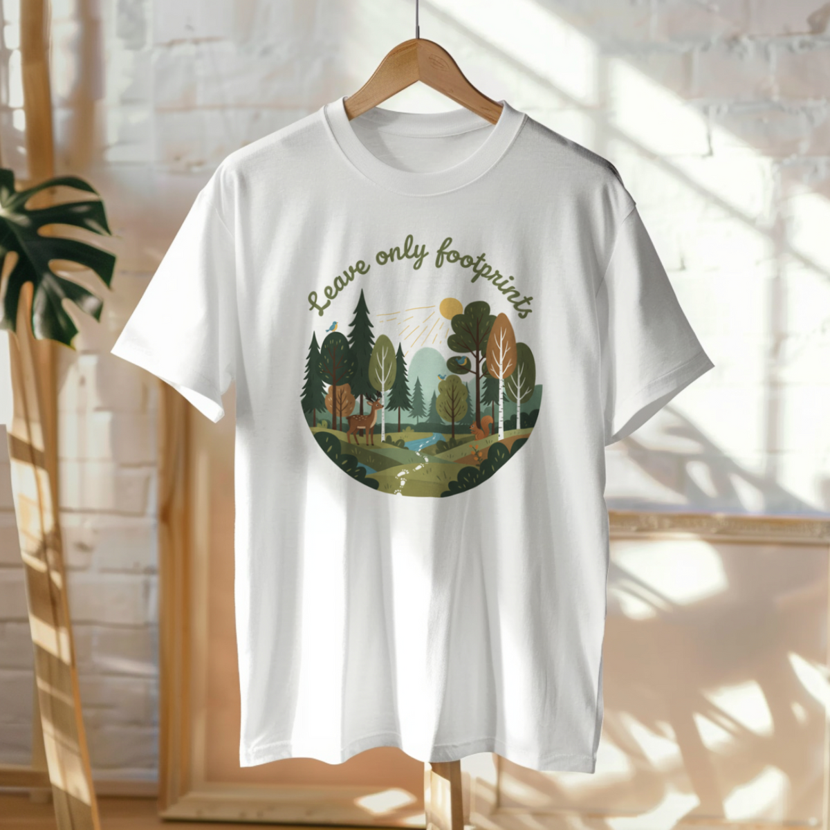 Gift for Nature Lover: Leave only footprints Shirt