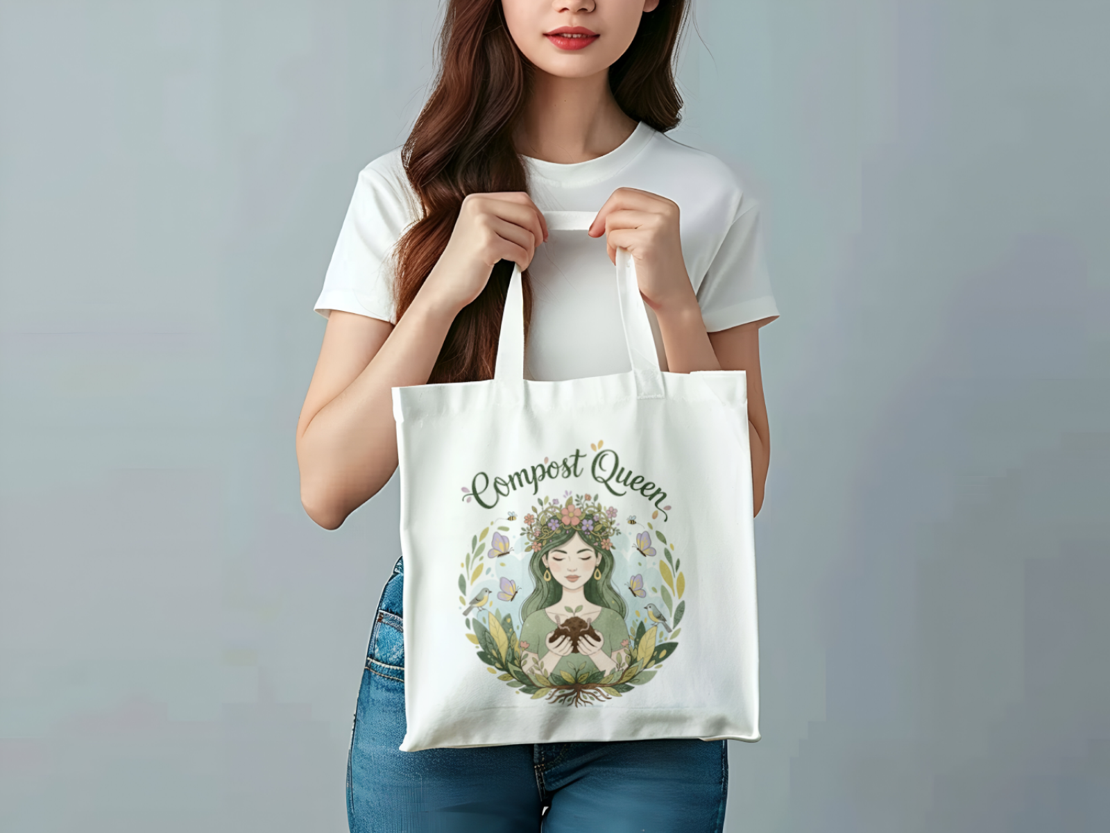 Eco friendly gifts for her: Compost queen Tote Bag