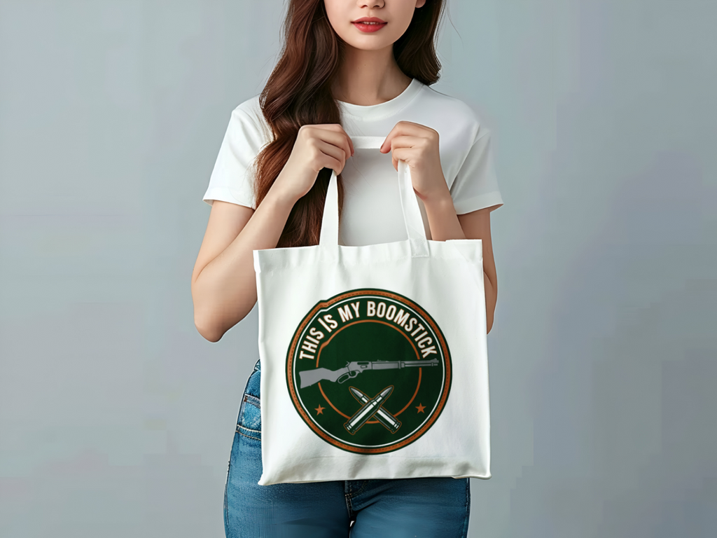Gun Owners This Is My Boomstick Canvas Tote Bag