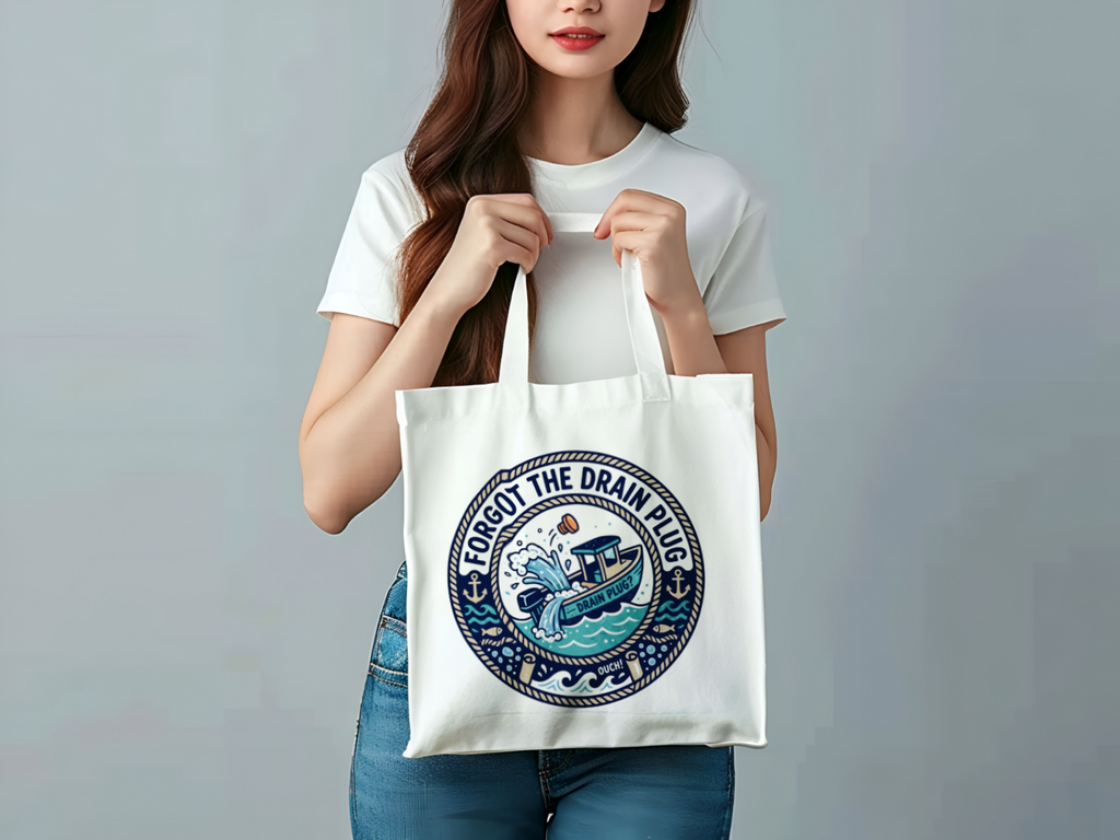 Boating for Men Forgot The Drain Plug Tote Bag