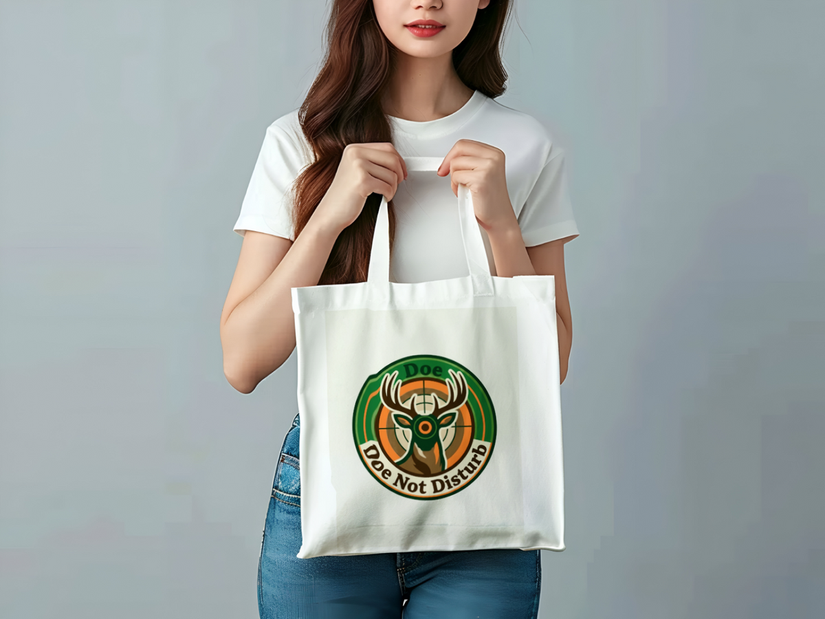Hunters Doe Not Disturb Tote Bag Funny Deer Design