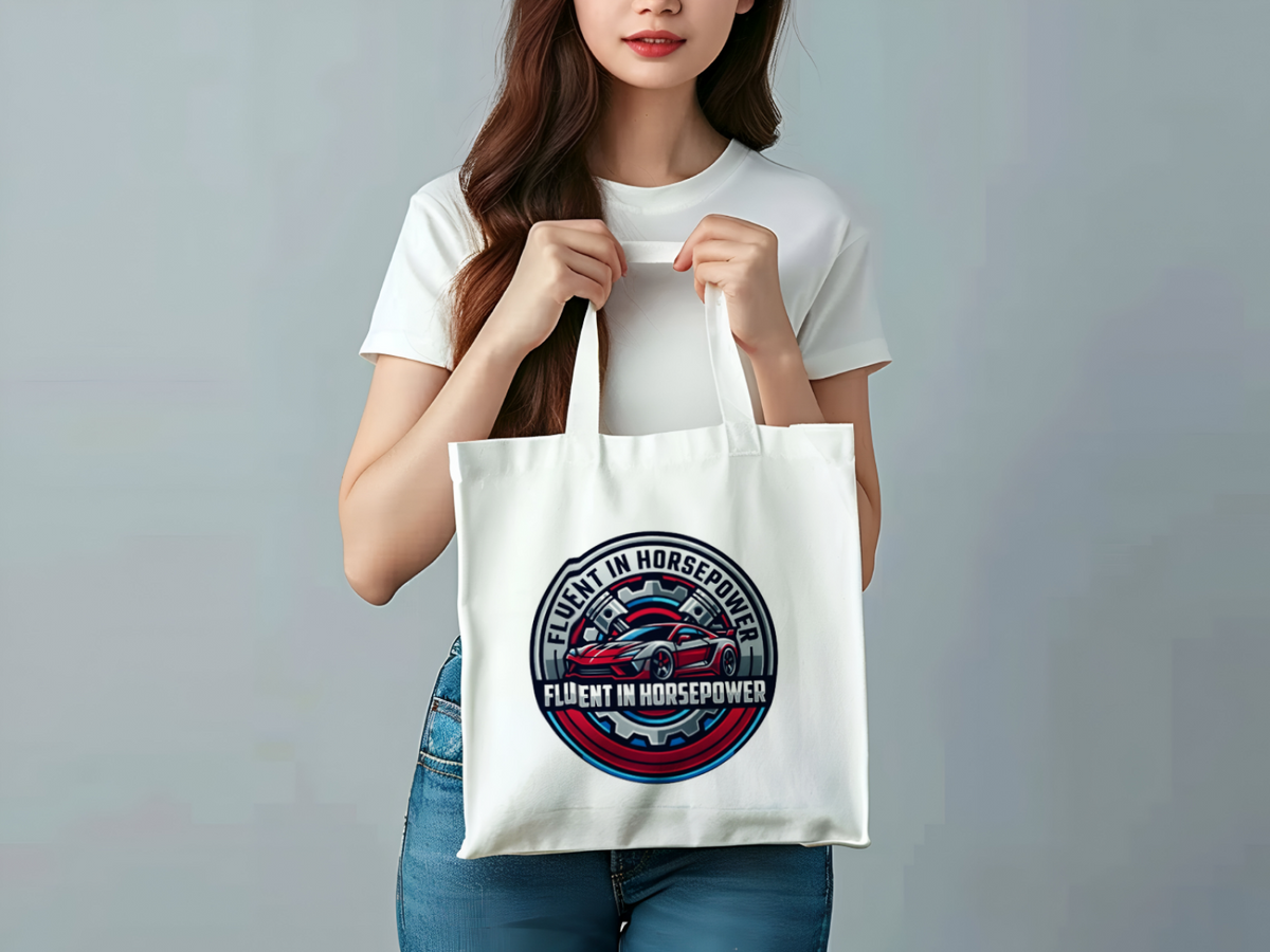 Car Guys Tote Bag Fluent In Horsepower Perfect for Vehicle Enthusiasts
