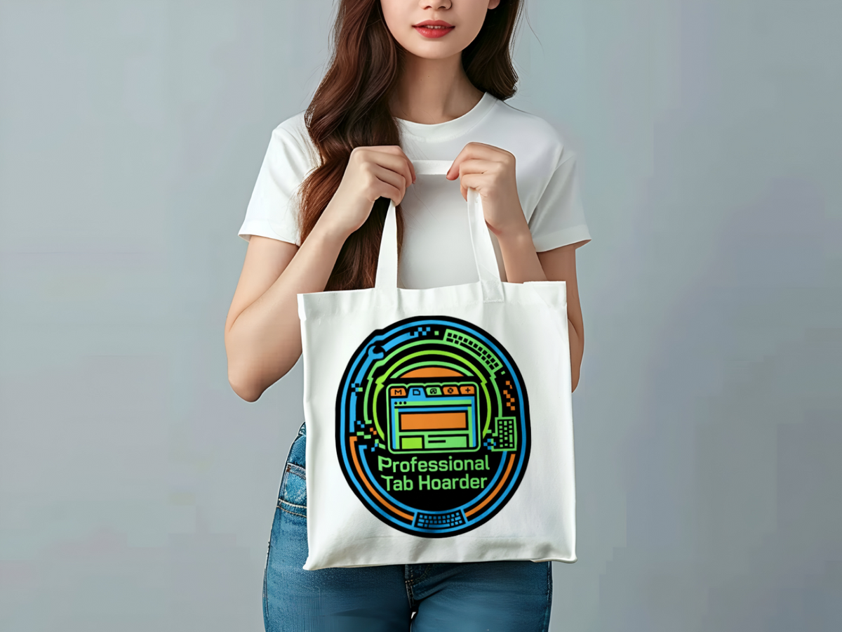 Tech guy Professional Tab Hoarder Tote Bag for Computer Lovers