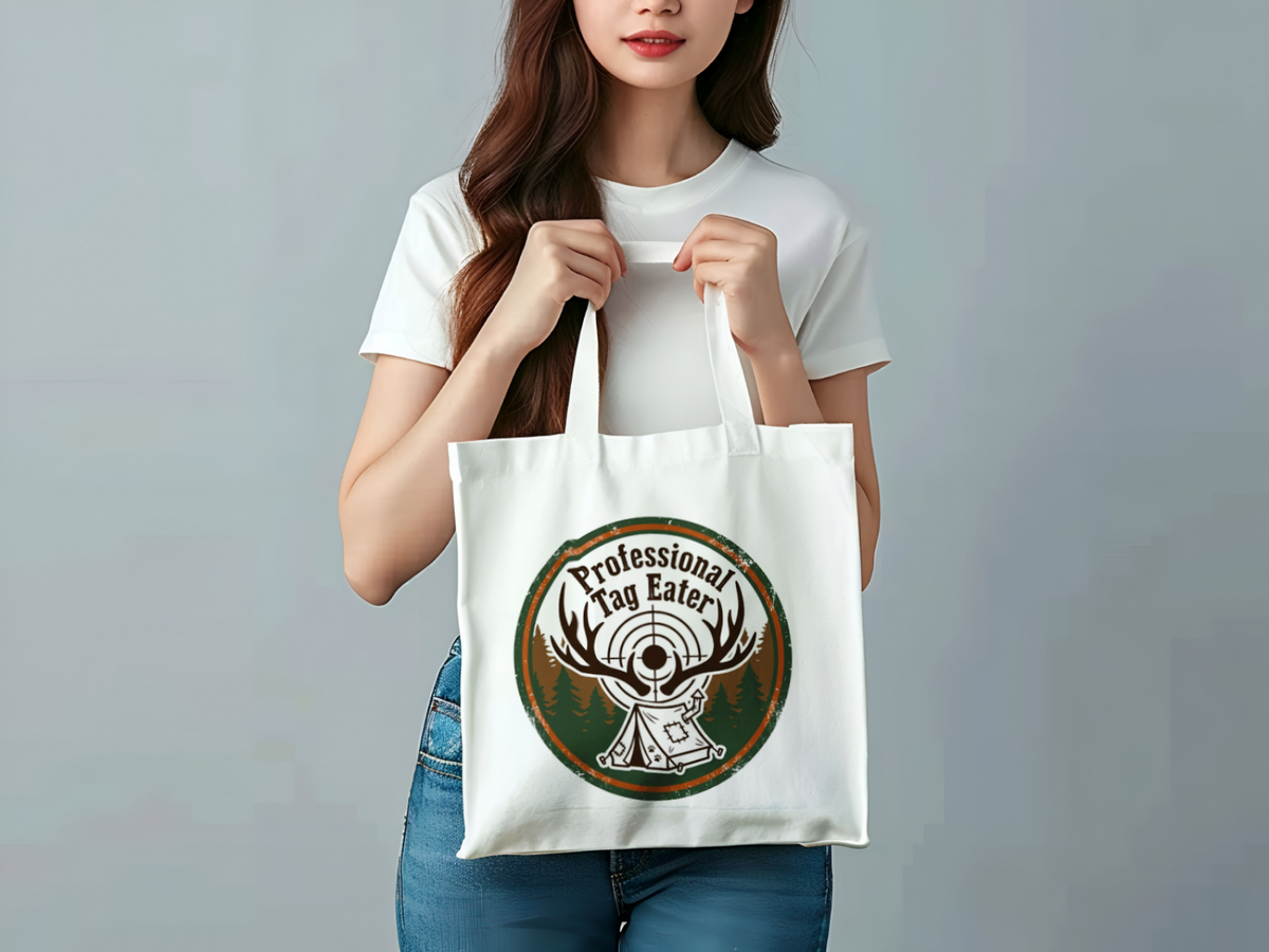 Hunters Tote Bag Professional Tag Eater Funny Canvas Shopper