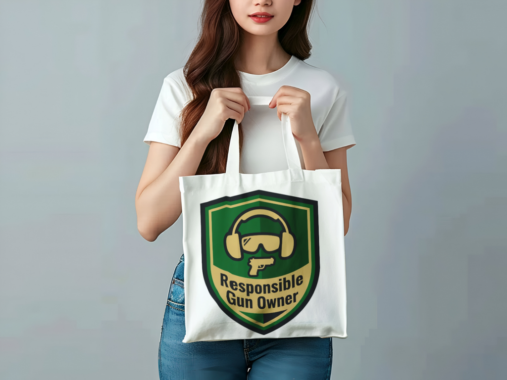 Gun Owners Responsible Tote Bag Durable Cotton Carry-All
