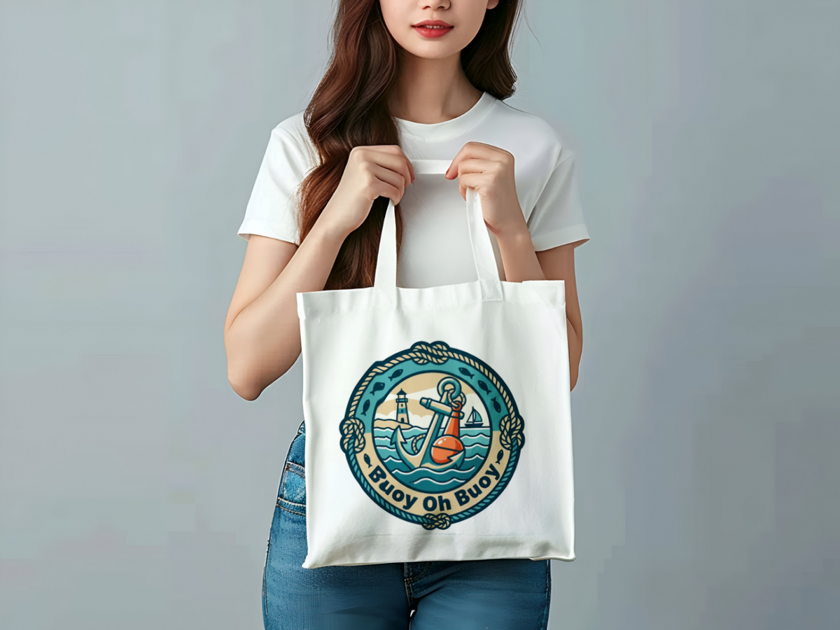 Boating for men Buoy Oh Buoy Nautical Canvas Tote Bag