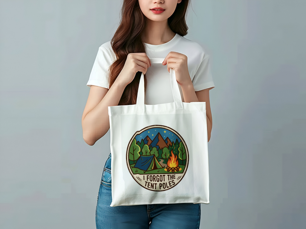 Camping for Men Totebag I Forgot The Tent Poles