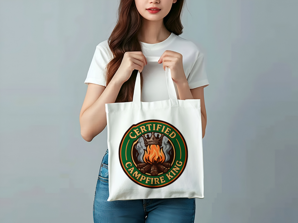 Camping for men Certified Campfire King Tote Bag