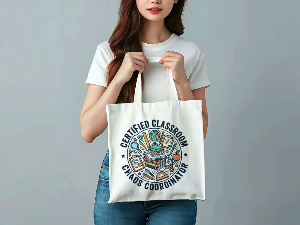 Tote Bag for Teachers: Certified Classroom Chaos Coordinator