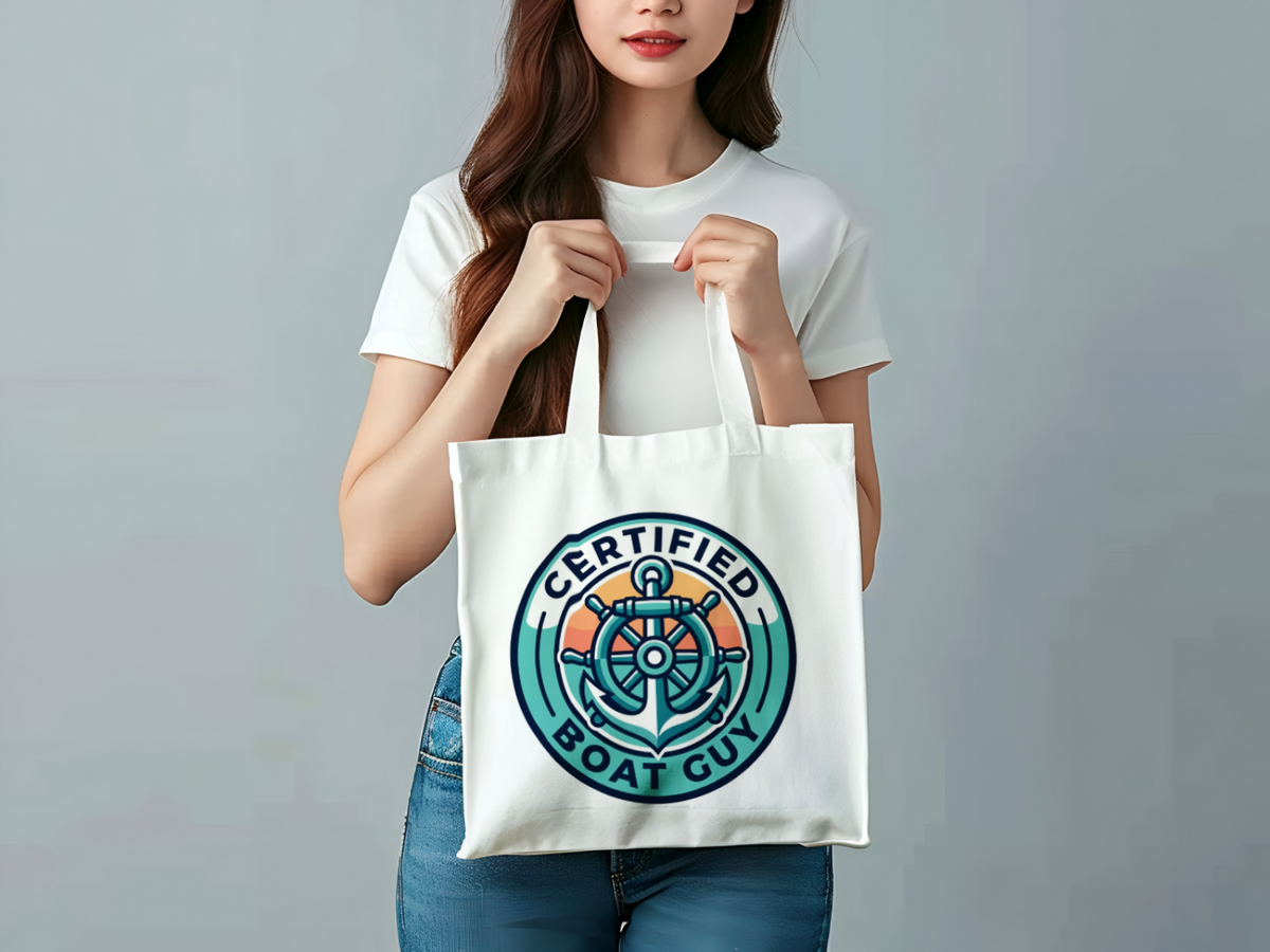 Boating for men Certified Boat Guy Tote Bag Nautical Lover