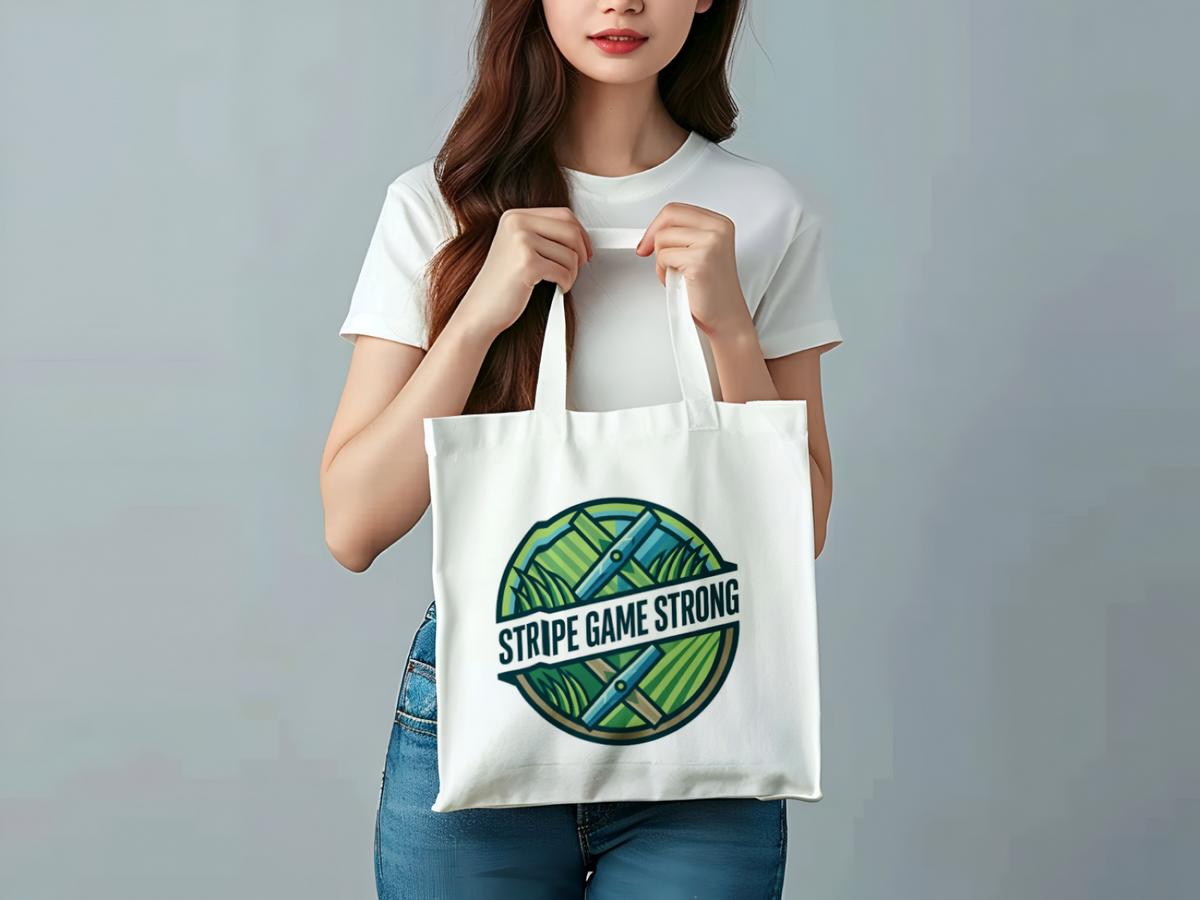 Landscaper for men Stripe Game Strong Tote Bag
