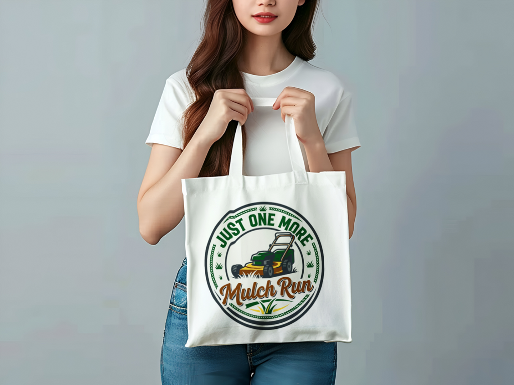 Landscaper for men Just One More Mulch Run Tote Bag