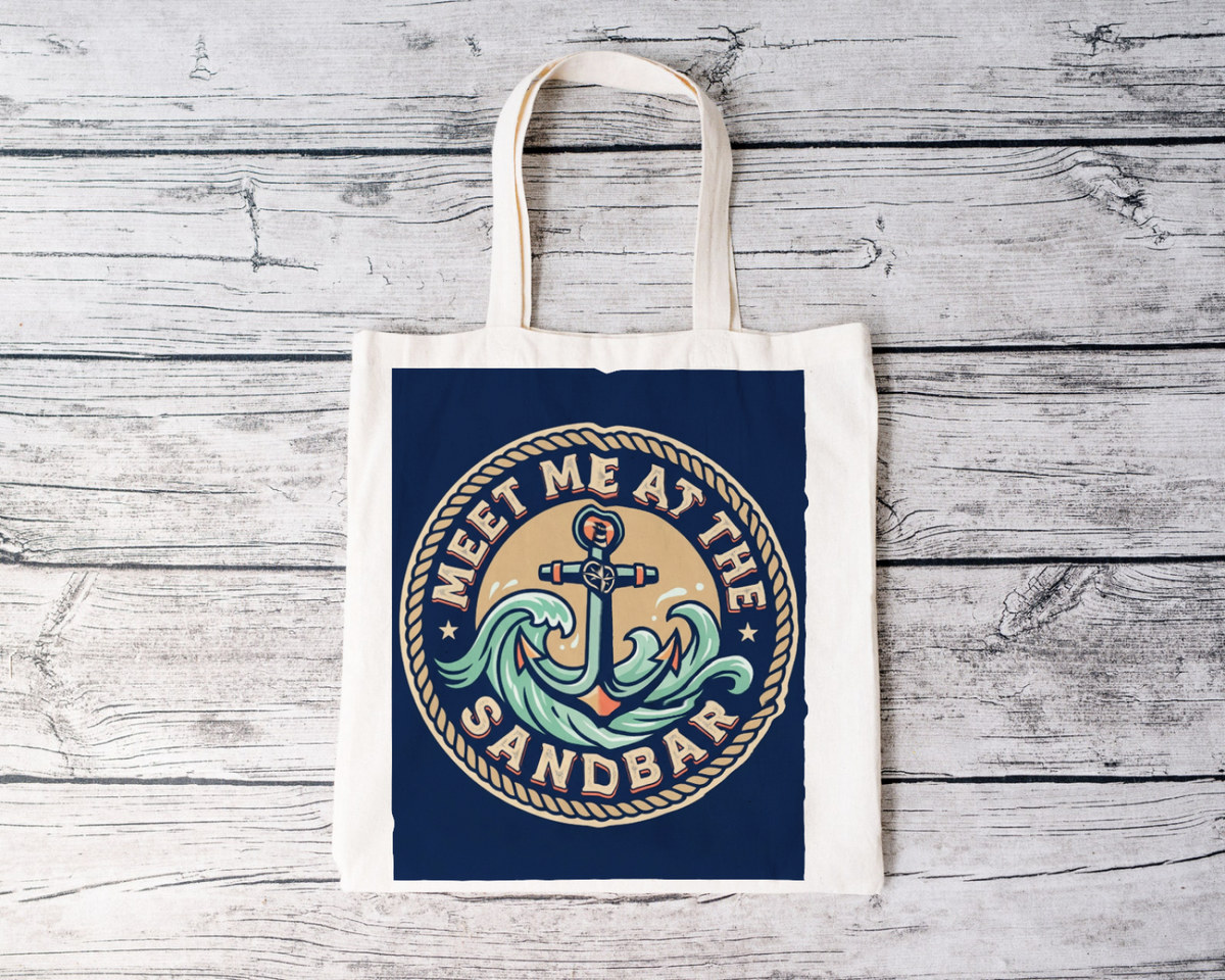 Boating for Men Meet Me At The Sandbar Tote Bag