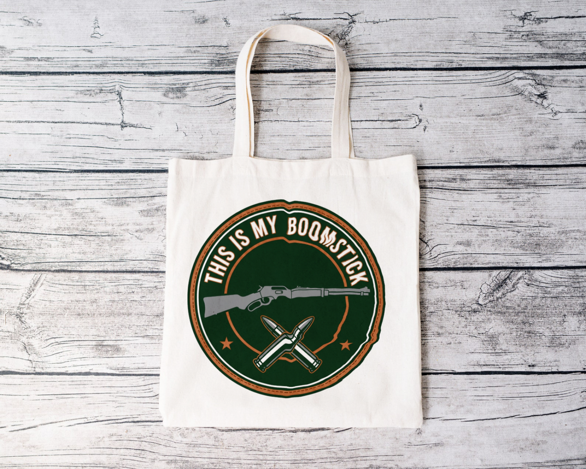 Gun Owners This Is My Boomstick Canvas Tote Bag