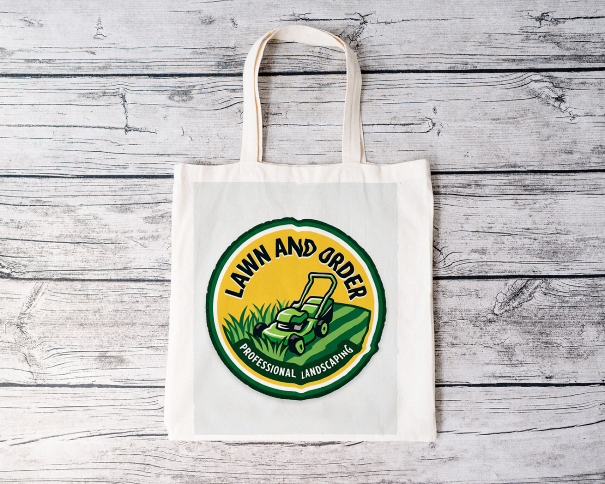 Landscaper for men Lawn And Order Tote Bag Iconic Style