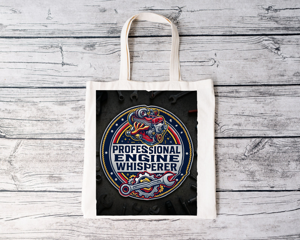 Mechanic for men Professional Engine Whisperer Tote Bag