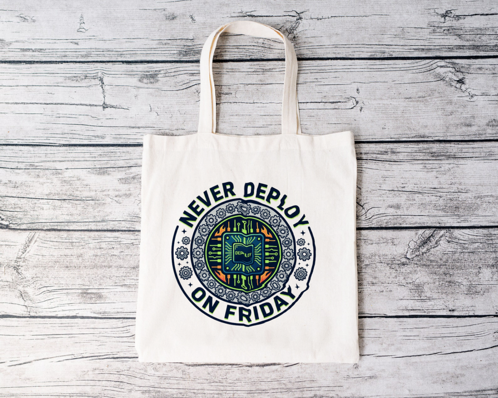 Tech Guy Never Deploy On Friday Tote Bag for Developers