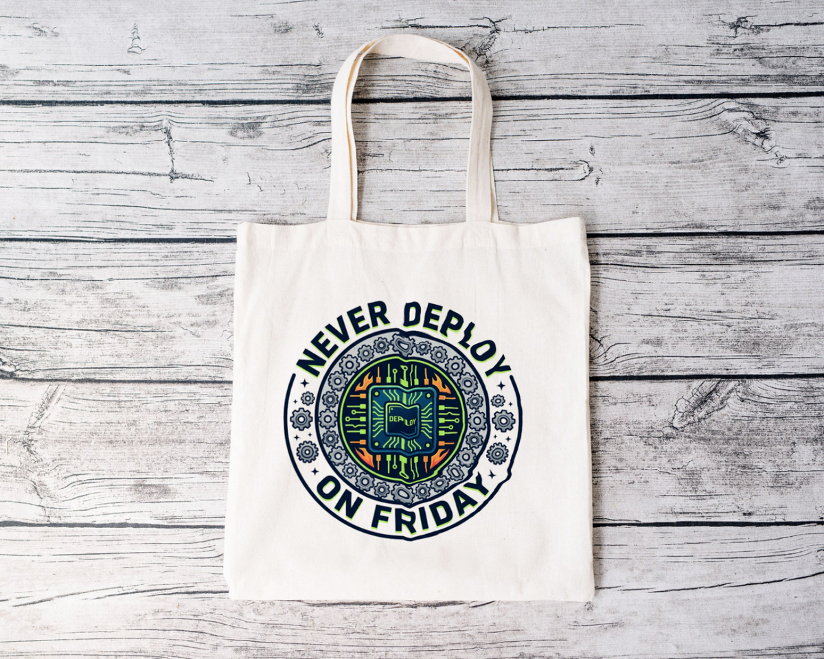 Tech Guy Never Deploy On Friday Tote Bag for Developers
