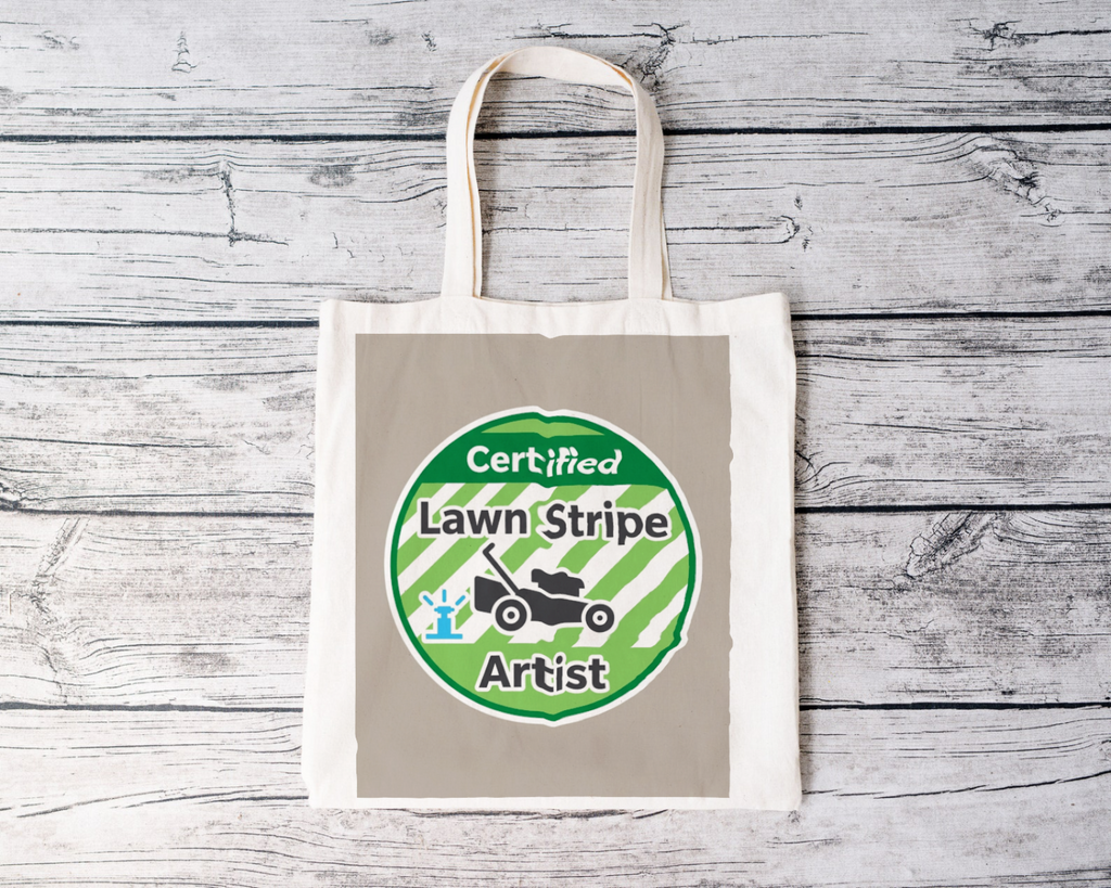 Landscaper for men Lawn Stripe Artist Tote Bag