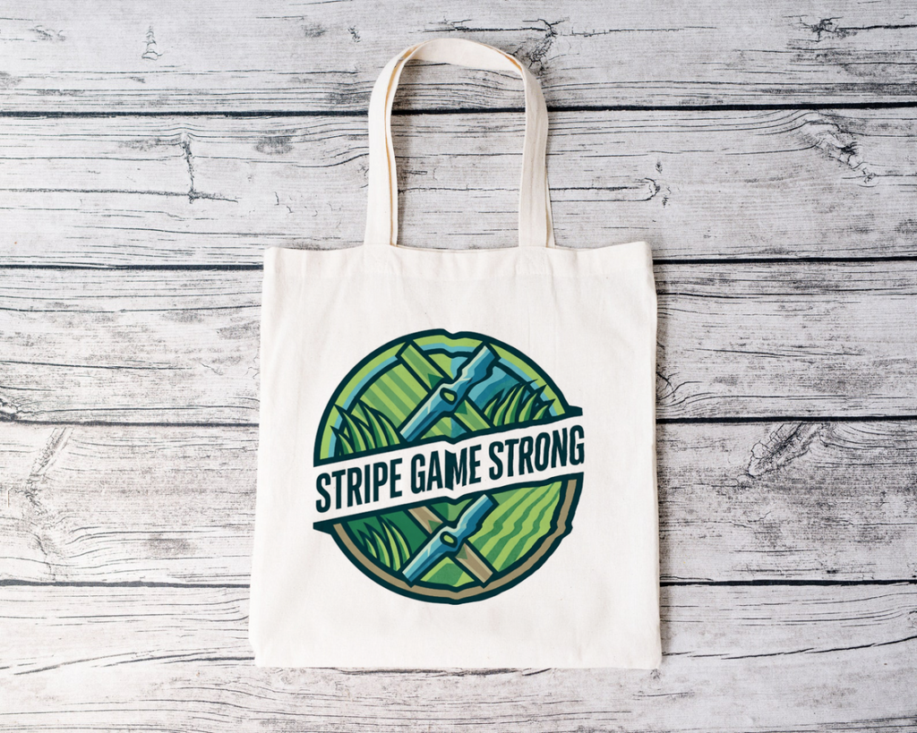 Landscaper for men Stripe Game Strong Tote Bag