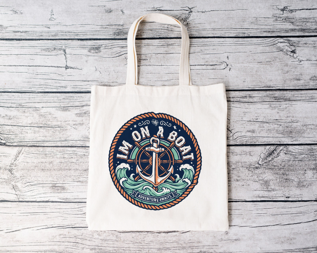 Boating for Men Im On A Boat Tote Bag