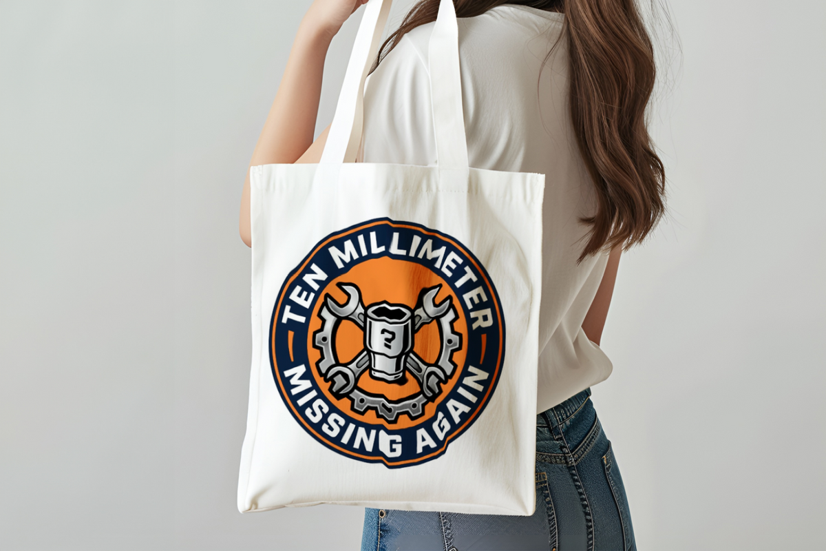Mechanic for Men Ten Millimeter Missing Again Tote Bag