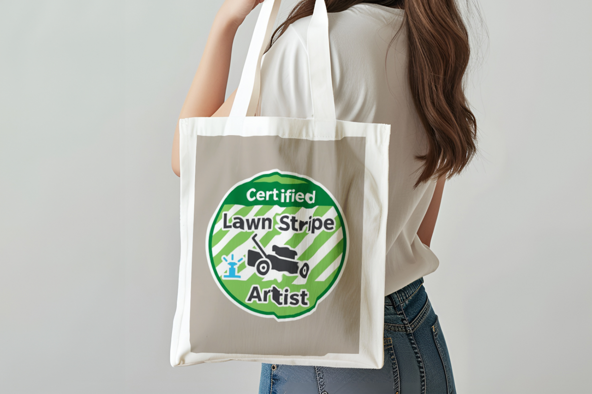 Landscaper for men Lawn Stripe Artist Tote Bag