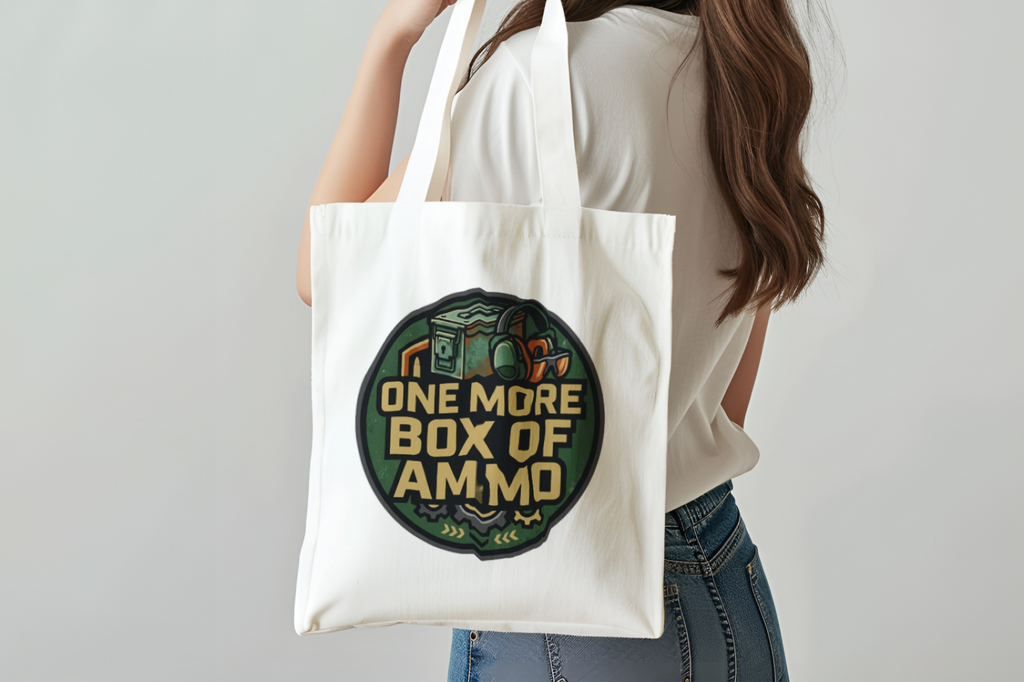 Gun Owners Tote Bag One More Box Of Ammo Funny Canvas Bag