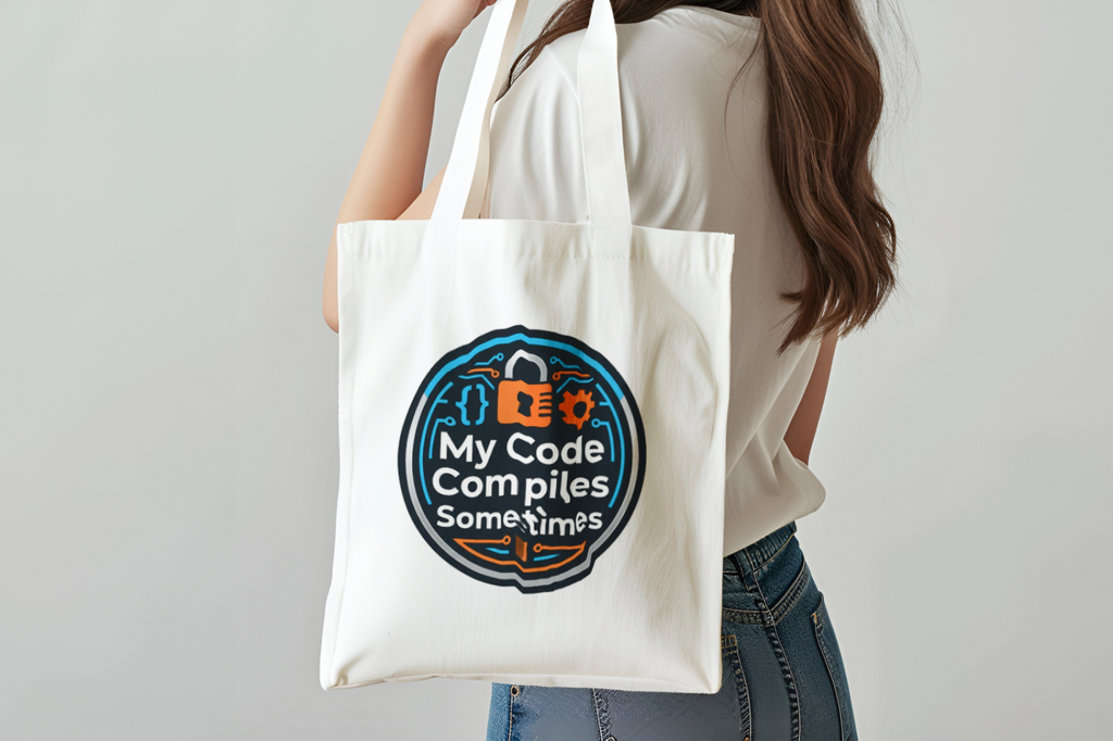 Tech Guy Tote My Code Compiles Sometimes