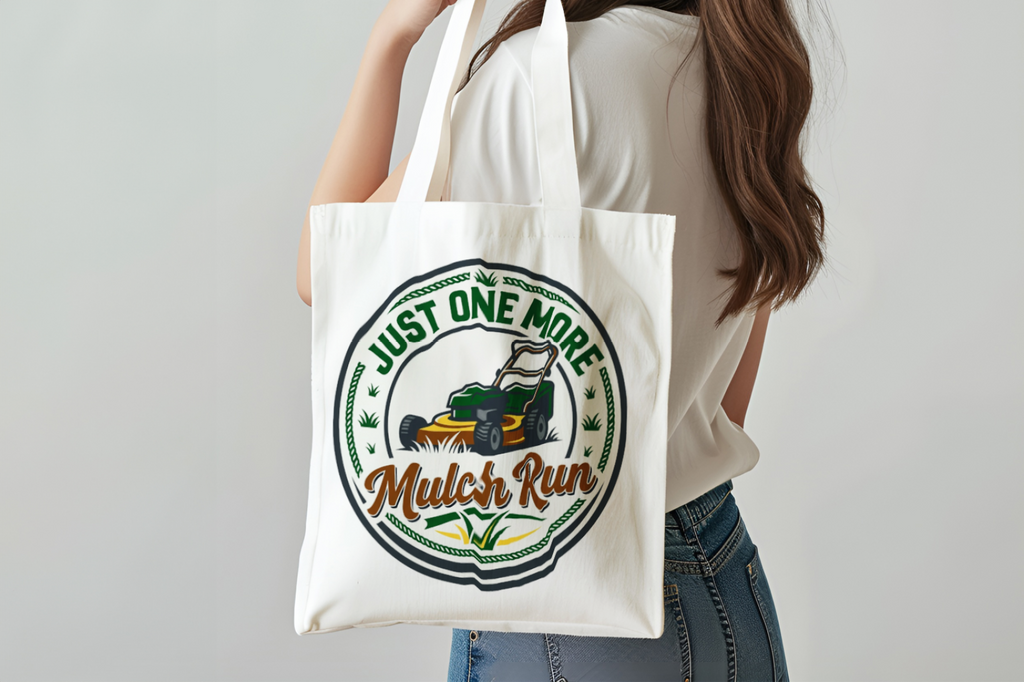 Landscaper for men Just One More Mulch Run Tote Bag