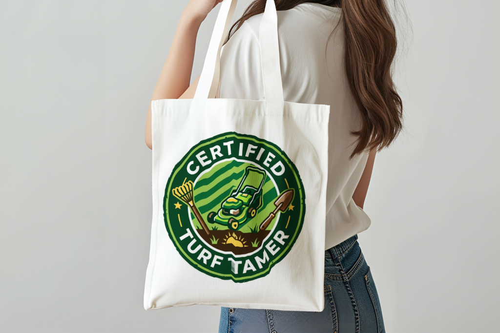 Landscaper for men Certified Turf Tamer Tote Bag