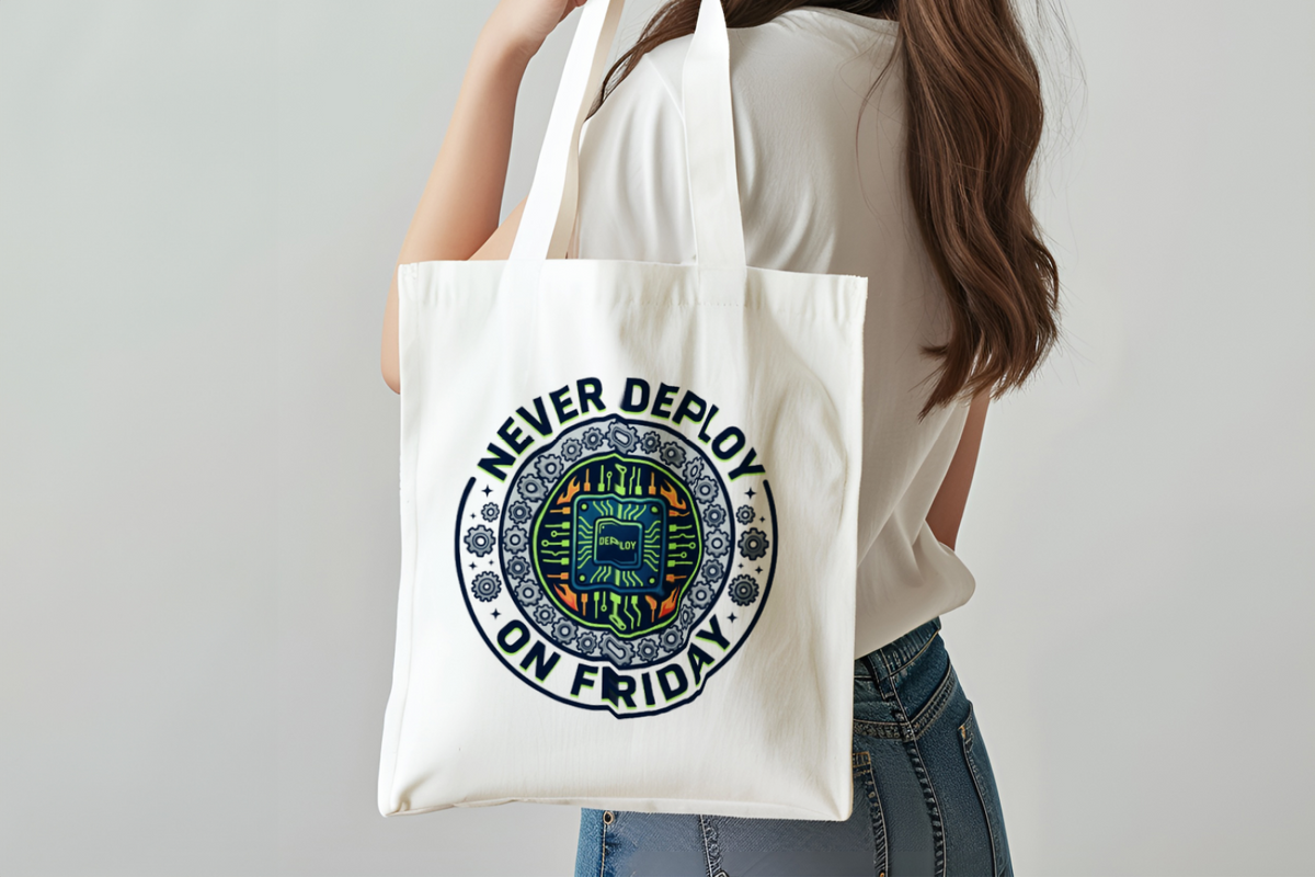 Tech Guy Never Deploy On Friday Tote Bag for Developers