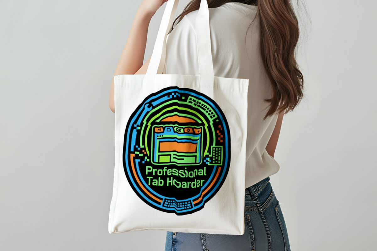 Tech guy Professional Tab Hoarder Tote Bag for Computer Lovers