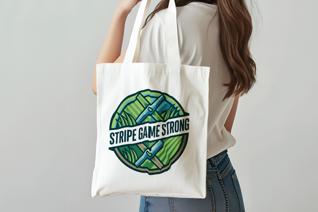 Landscaper for men Stripe Game Strong Tote Bag