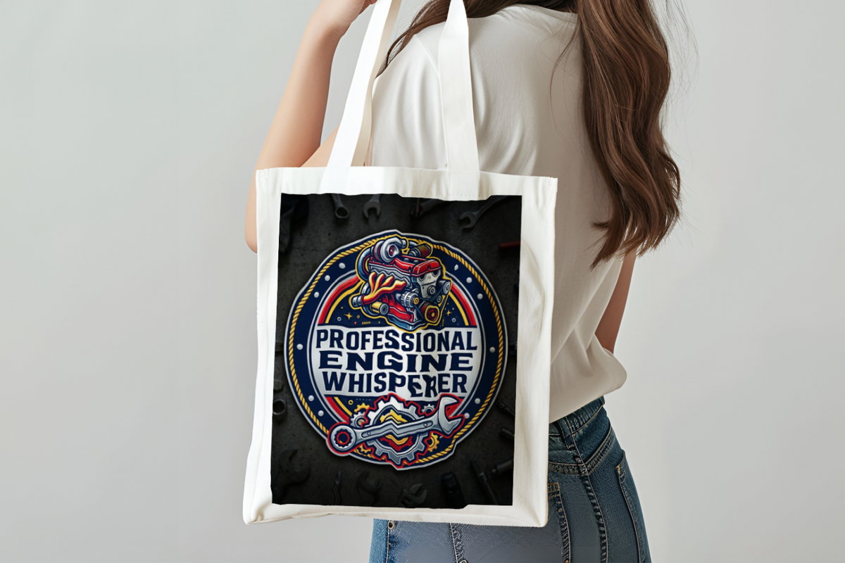 Mechanic for men Professional Engine Whisperer Tote Bag