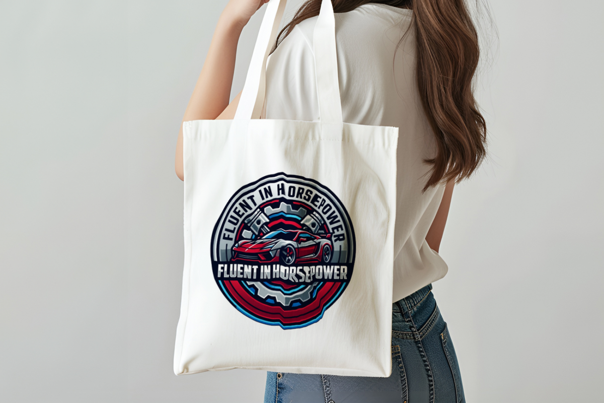 Car Guys Tote Bag Fluent In Horsepower Perfect for Vehicle Enthusiasts