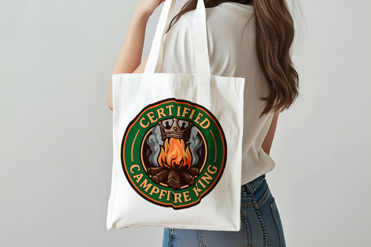 Camping for men Certified Campfire King Tote Bag