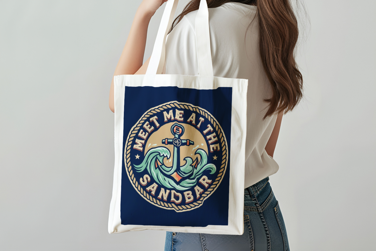 Boating for Men Meet Me At The Sandbar Tote Bag