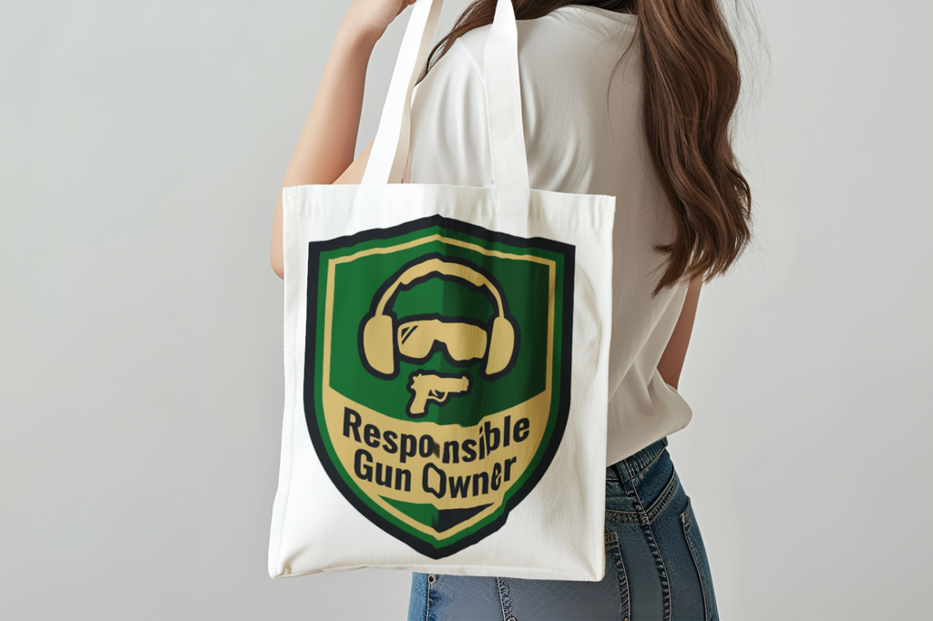 Gun Owners Responsible Tote Bag Durable Cotton Carry-All