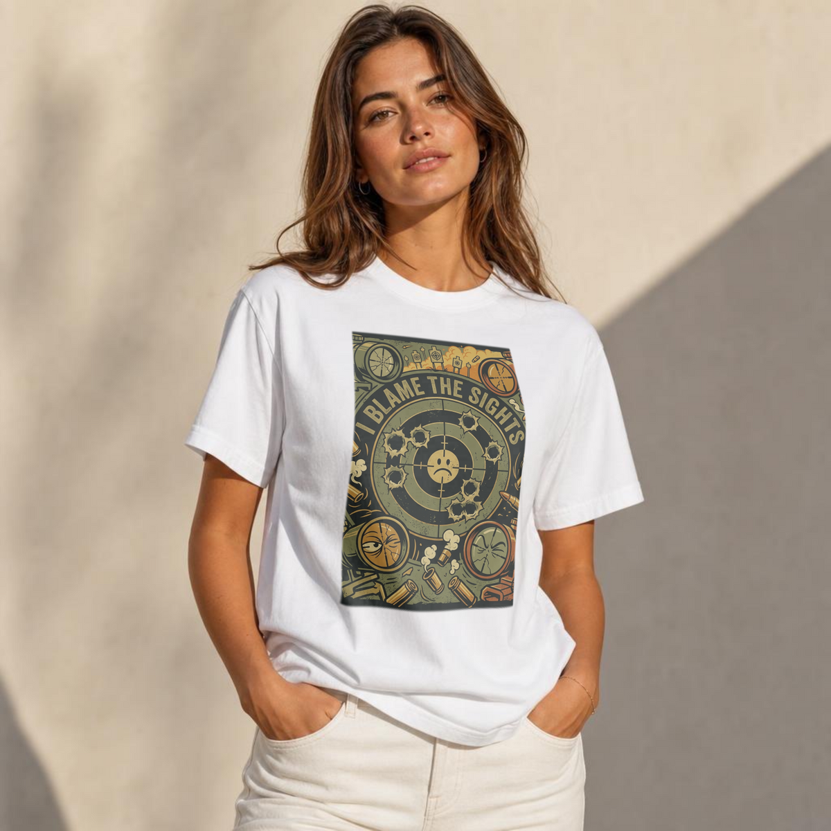 Gun owners I Blame The Sights Mens Funny T-Shirt