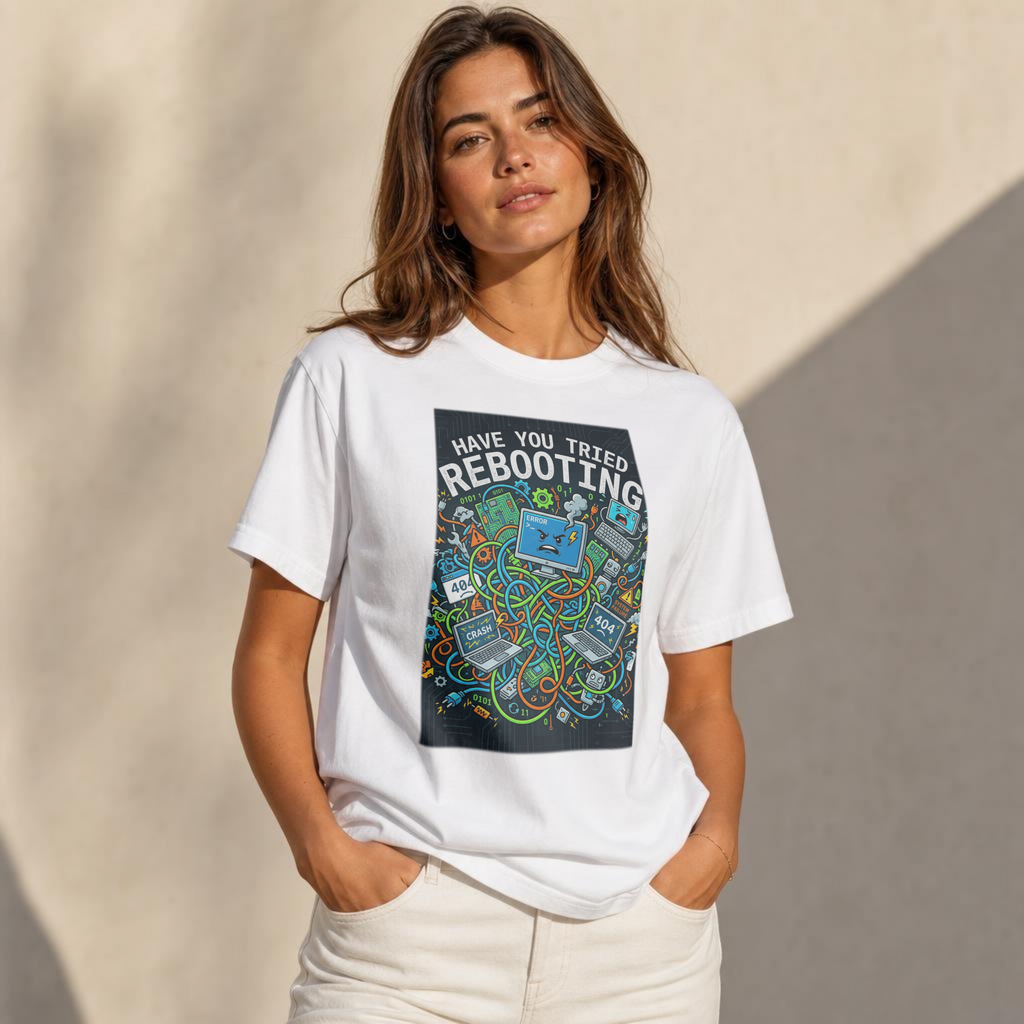 Tech Guy Shirt Have You Tried Rebooting Fun Tee