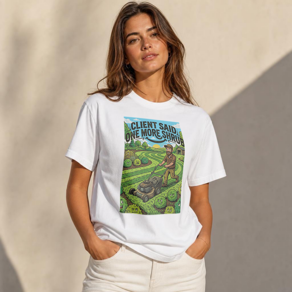 Landscaper for Men Shirt Client Said One More Shrub TShirt
