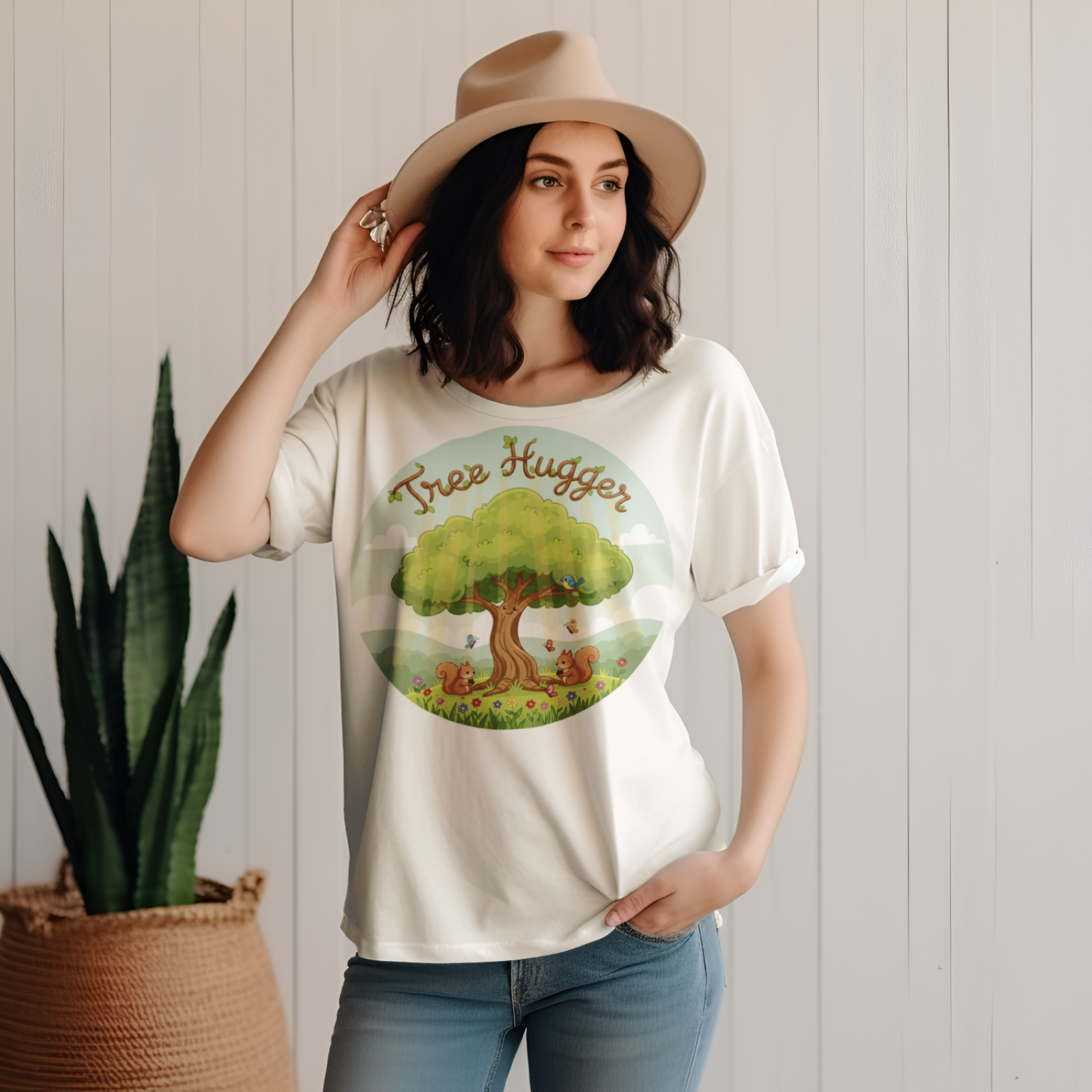 Gift for Nature Lover Tree Hugger Shirt Vintage Style Tee
